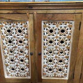k76 2239 indian furniture sideboard 4 door carved doors factory doors left
