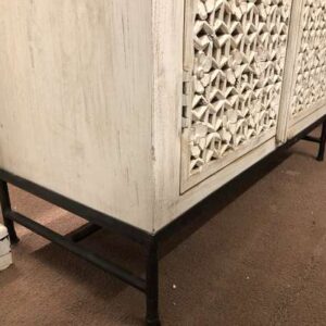 k76 2333 indian furniture cabinet white carved bottom