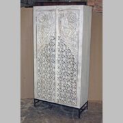 k76 2333 indian furniture cabinet white carved factory