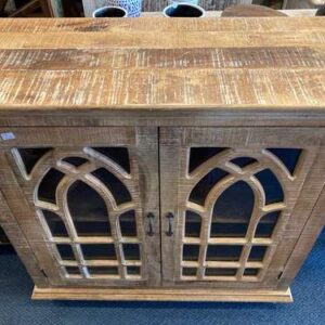 k76 2868 indian furniture mango wood gothic cabinet natural top