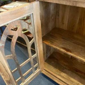 k76 2868 indian furniture mango wood gothic cabinet natural inside