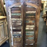 k76 544 indian furniture arch reclaimed cabinet front