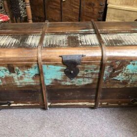 k76 1485 lg indian furniture trunks reclaimed seaman factory front