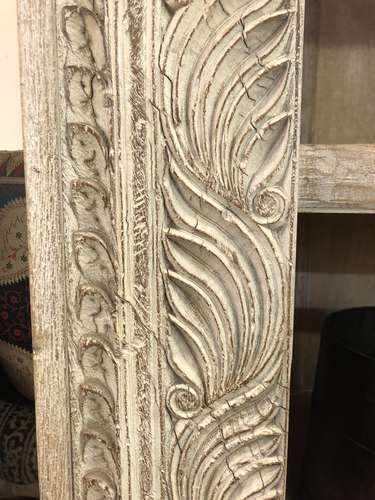 k76 226 indian furniture bookcase with carved edge carving