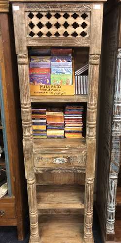 k76 328 indian furniture nishan narrow bookcase top
