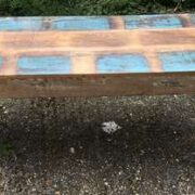 k76 603 indian furniture reclaimed long bench front