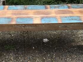 k76 603 indian furniture reclaimed long bench front