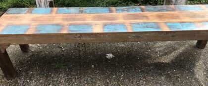k76 603 indian furniture reclaimed long bench front