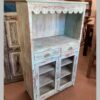 kh22 196 indian furniture blue frilly display case drawers cupboard main