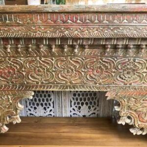 k77 IMG_2725 indian furniture carved front console table spindle unusual front