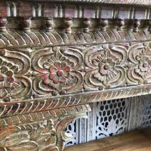 k77 IMG_2725 indian furniture carved front console table spindle unusual close left