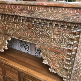 k77 IMG_2725 indian furniture carved front console table spindle unusual close right