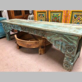 k77 IMG_2736 indian furniture bench carved blue main
