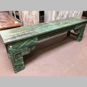 k77 IMG_2743 indian furniture bench carved green main