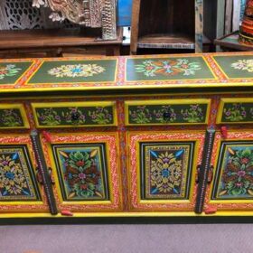 k77 IMG_4073 indian furniture sideboard hand painted large front