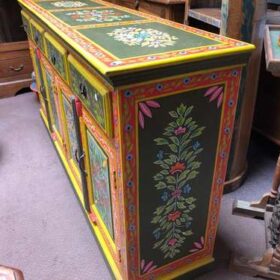 k77 IMG_4073 indian furniture sideboard hand painted large right