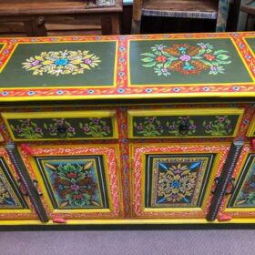 k77 IMG_4073 indian furniture sideboard hand painted large top