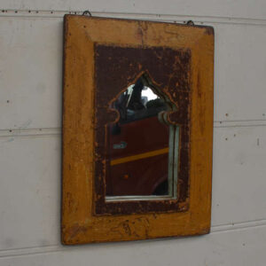KH23 KH 085 indian furniture mirror small coloured ochre factory