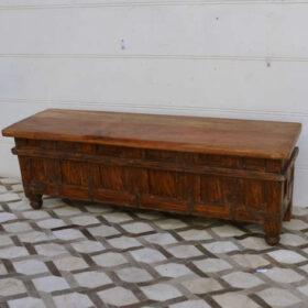 KH23 KH 155 indian furniture teak narrow storage trunk factory