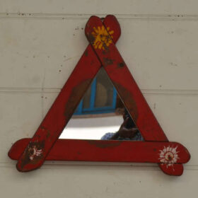 kh23 041 b indian accessory triangular mirrors red goods carrier warning factory main