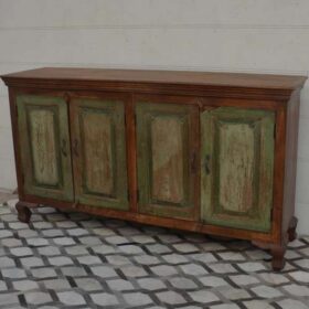 kh23 184 indian furniture green door sideboard factory