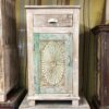 k77 IMG_9965 indian furniture cabinet small white colour sunburst pale