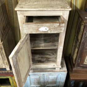 k77 IMG_9965 indian furniture cabinet small white colour sunburst pale top