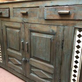 KH23 KH 008 indian furniture tile edge sideboard right