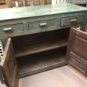 KH23 KH 008 indian furniture tile edge sideboard open cupboards