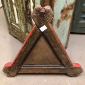 kh23 041 b indian accessory triangular mirrors red goods carrier warning back