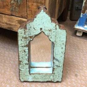 KH23 KH 084 indian furniture attractive arch mirror sage