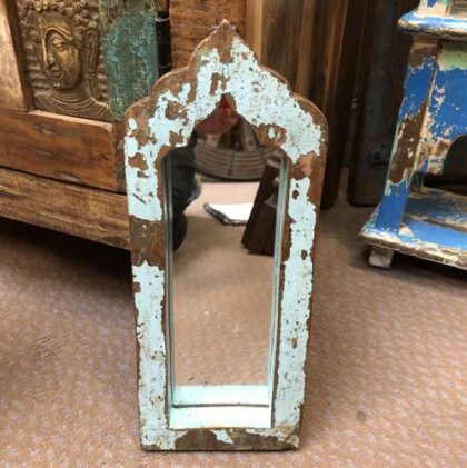 KH23 KH 084 indian furniture attractive arch mirror bright shabby