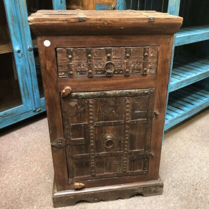 KH23 KH 105 indian furniture cabinet with metal banding drawer cupboard main