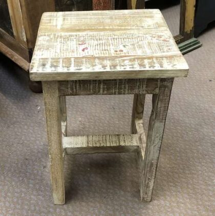 KH23 KH 117 indian furniture mini pale washed tables side small front