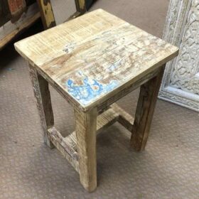 KH23 KH 117 indian furniture mini pale washed tables side small corner