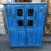 KH23 KH 143 indian furniture shabby two door cabinet blue main