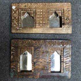 kh23 082 indian accessories hand carved mirrors double various