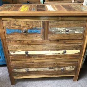 KH23 KH 169 indian furniture reclaimed chest of drawers front