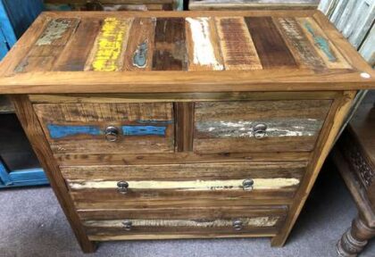 KH23 KH 169 indian furniture reclaimed chest of drawers top