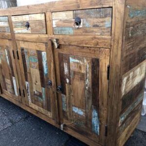 KH23 KH 170 indian furniture sideboard reclaimed large retro drawers cupboards right