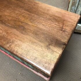 KH23 KH 216 indian furniture red and green sultans trunk top