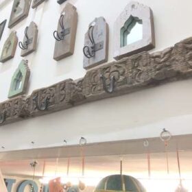 kh23 202 indian accessory carved panels with hooks right long