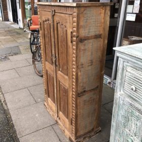 kh23 242 indian furniture old teak door cabinet shelved
