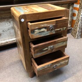 kh23 kh 158 indian furniture reclaimed bedside drawers open