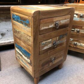 kh23 kh 158 indian furniture reclaimed bedside drawers left