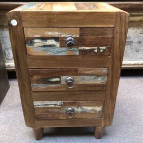 kh23 kh 158 indian furniture reclaimed bedside drawers front