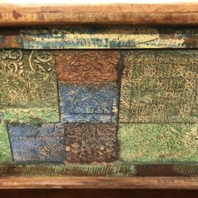 kh23 kh 172 indian furniture carved block storage trunk front