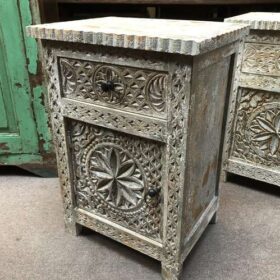 kh23 kh 208 indian furniture carved front bedside table right