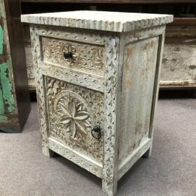 kh23 kh 208 indian furniture carved front bedside table main