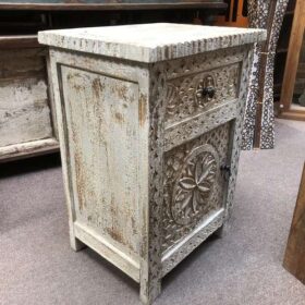 kh23 kh 208 indian furniture carved front bedside table left